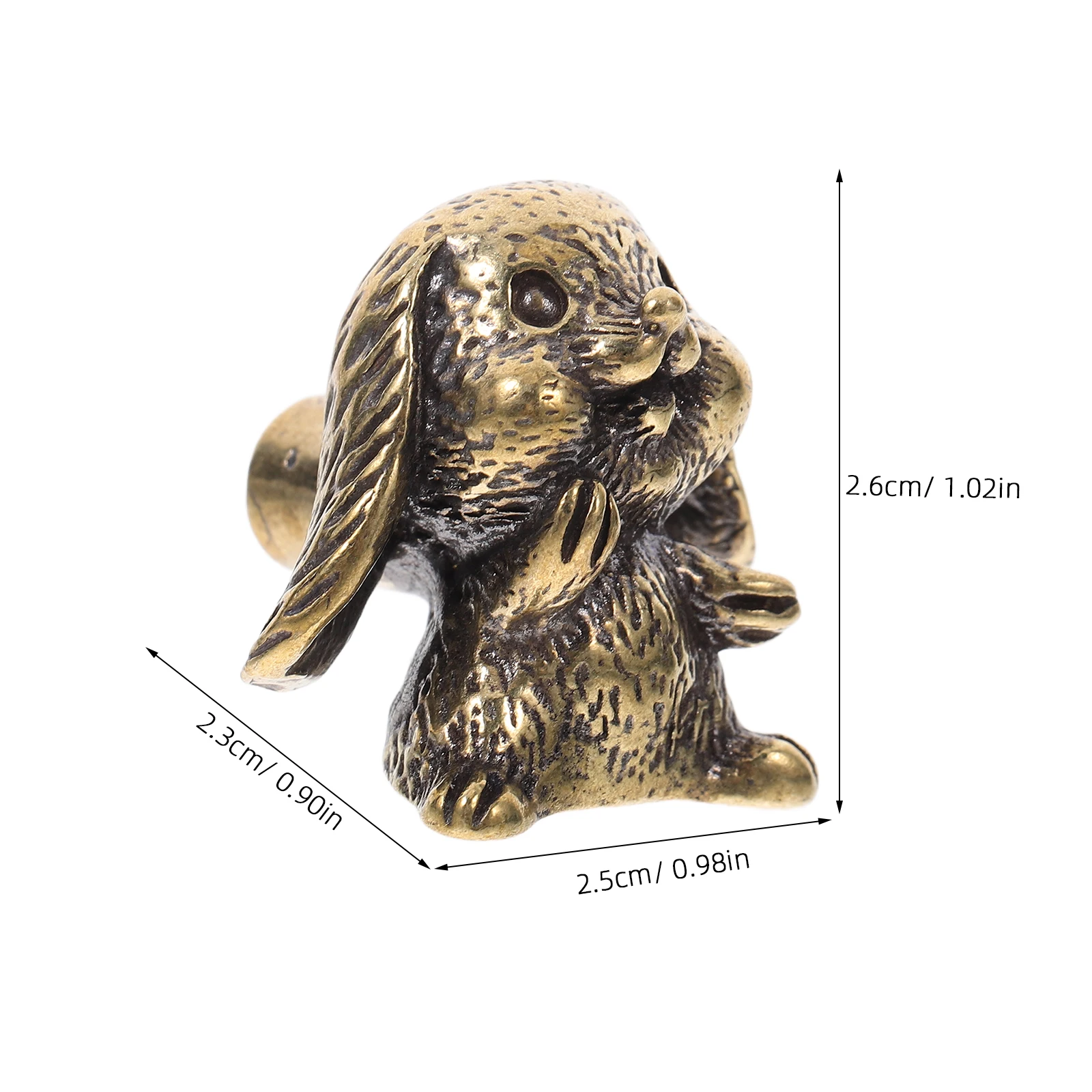 2 قطعة اكسسوارات مقبض الباب الإبداعية تدلى الأذن أرنب النحاس مقابض كابينة درج خمر يسحب الحيوان بوهو مضمد الأجهزة