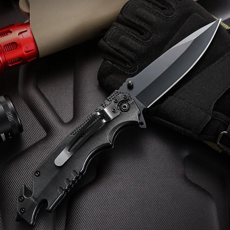 Stainless steel outdoor knife high hardness multi-purpose tools folding knife camping survival EDC portable Pocket Knife