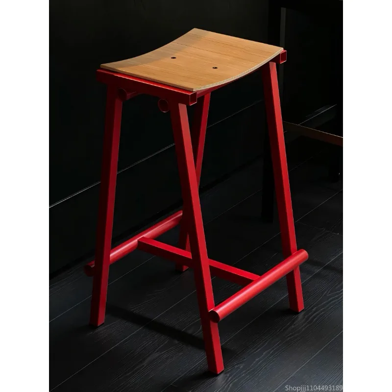 

Industrial-style Iron Bar Stools Minimalist Home Dining Chairs Dining Stools Coffee Shop Bars High Stool Bar Stools for Kitchen