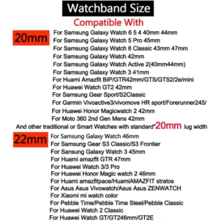 22 มม.สายหนังซิลิโคนสําหรับ Samsung Galaxy Watch 6/5/4/3 Garmin Xiaomi ใช้งานร่วมกับนาฬิกาสมาร์ทปรับ unisex