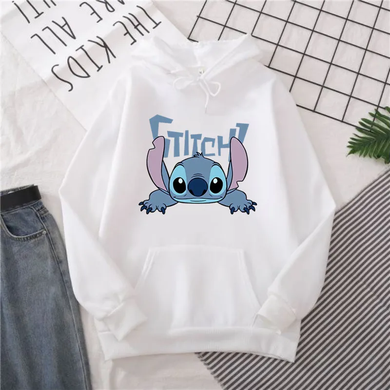 Cute Stitch Women\'s Hoodie Funny Hoodies Printing Cartoon Graphic Sweatshirt Women Harajuku Tops Oversized Autumn Clothes