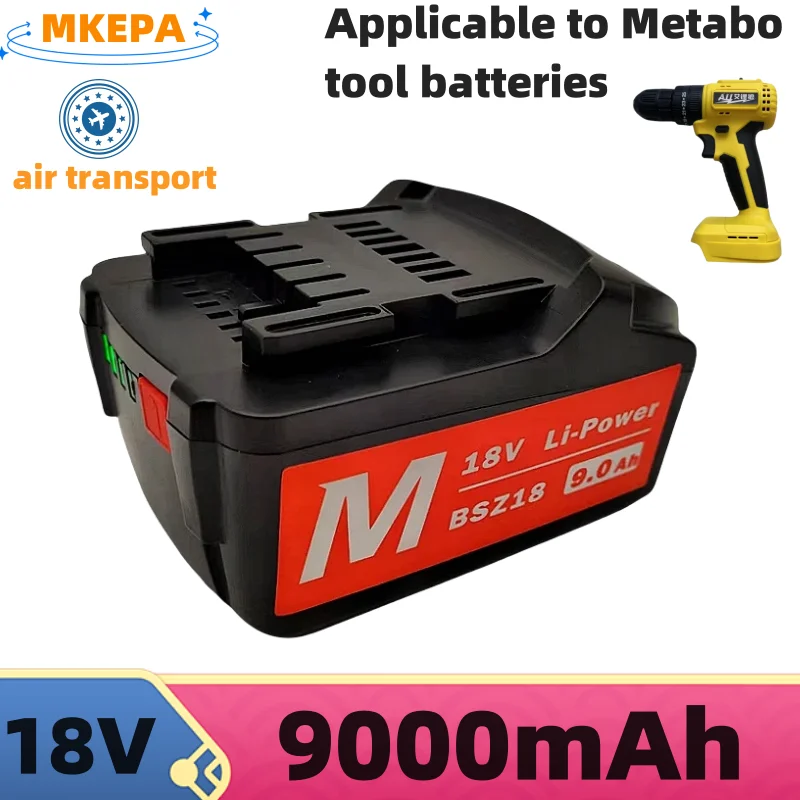 18V 14000Ah Battery for Metabo Cordless Power Tool Drill Drivers Wrench Hammers for Metabo 18V Battery 10500mah BSZ18 625591000