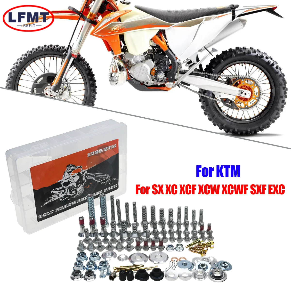For KTM EXC EXCF XC XCF XCWF SXF Hardware Screw Bolt Repair Rescue Mending Full Tool Kit Fastener For Sherco SC SCF SE SEF SEF-R