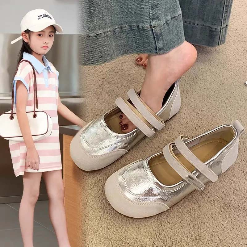 

YUYIN 2026 New Princess Casual Leather Shoes Soft Sole Comfortable Shallow Shoes Spring and Autumn Girls' Princess Shoes Soft