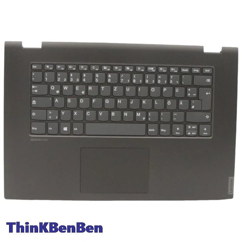 

DE German Black Keyboard Upper Case Palmrest Shell Cover For Lenovo Ideapad Flex C340 15 15IIL 15IWL 15IML 5CB0S17690