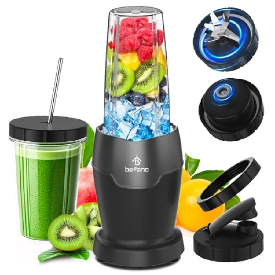 

Blender for Smoothies, 1200W High-Power Blenders for Kitchen, 11 Pcs Smoothie Maker Set with 18oz and 24oz Travel Cups, Ice Cru