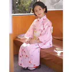 New Arrival Japanese Children's Kimono Print Design Children Halloween Cosplay Costume Infant Yukata Asian Clothes A2483