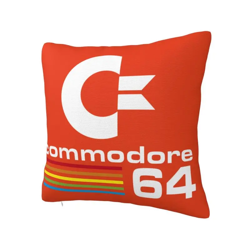 Modern Commodore 64 Cushion Cover for Sofa Polyester C64 Amiga Computer Pillow Case for Living Room