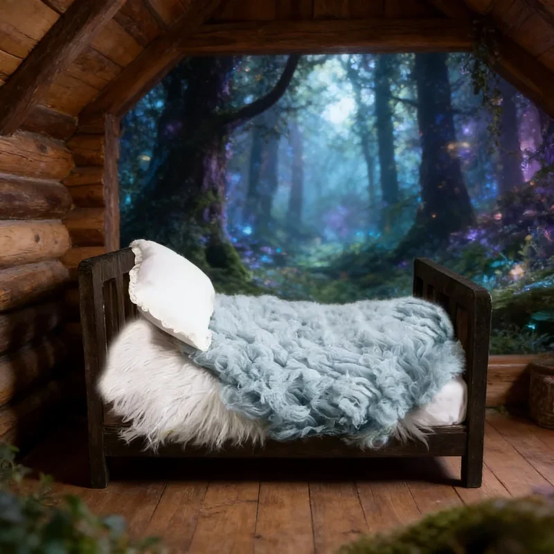 

Деревянная кроватка для новорожденных: реквизит для фотосессий, сувениры и памятные вещи для младенцев, аксессуары для студийных снимков мальчиков и девочек