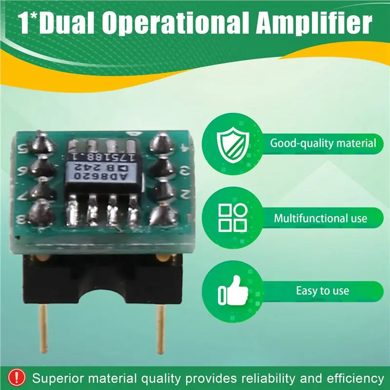 FULL-2X AD8620AR Full Of Charm Audiophile Ultra-Low Noise Dual Operational Amplifier Can Replace OPA2604 NE5532