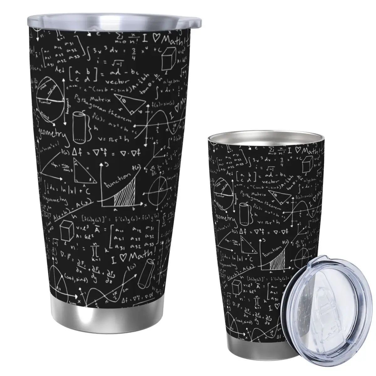 

Math Lessons Stainless Steel Tumbler Vacuum Insulated Mug Thermal Cold Cups Straws With Lid 20oz