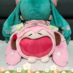 Bolsa de Ombro Kawaii Hatsune Miku, Sakura Miku, Flor de Cereja, Pacote Doloroso, Bonecas Plushie Recheadas, Mochila Cosplay Lolita