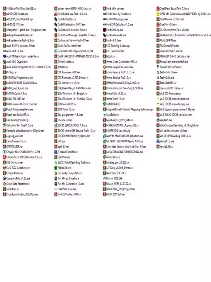 تصحيح DASH MILLEAGE الجديد + برنامج IMMO OFF + AIRBAG CRASH CLEAR / إجمالي 32 جيجابايت حزمة من برنامج السيارات لـ AAAA #6