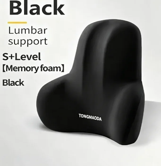 1pc Memory Foam Lumbar Back Cushion for Car Office Gaming Chairs and Postpartum Waist Support Multi Functional Pain Relief Pillo