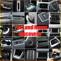 JEAZEA For Land Rover Discovery Sport 2015 2016-2019 ABS Silver Car Interior Decoration Frame Cover Sticker Accessories