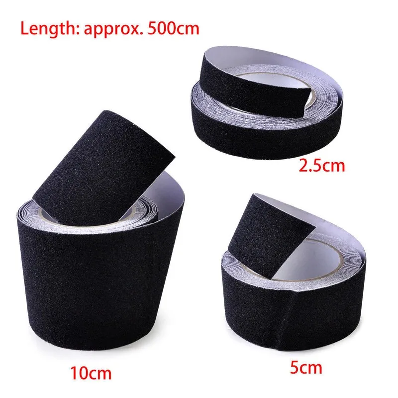 5m Anti-Slip Tape Outdoor Anti Slip Stickers High Friction Non Slip Traction Tape Abrasive Adhesive For Stairs Safety Tread Step