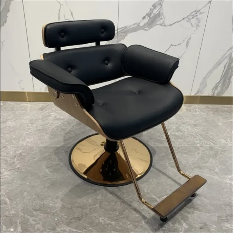 Lift High-end Hairdressing Chair, Haircut Perm Dyeing Hair Salon Special Fashionable Barber Shop Stool