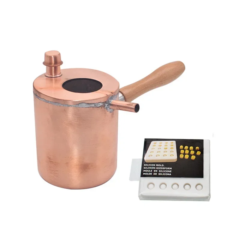 

Силиконовая форма для воска в виде королевского желе, в комплекте с медным котелком для воска, форма для воскового котелка, искусственный трон короля пчел