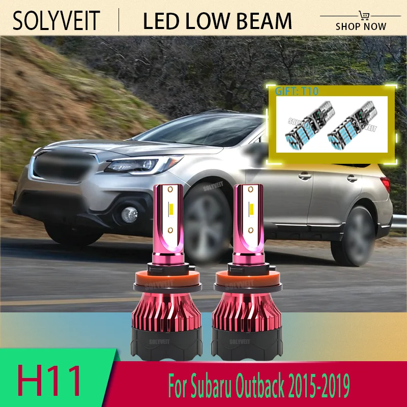 

Wide Road Illumination H11/H9/H8 LED Low/Dipped Beam Bulb Auto Lamp Bulb Waterproof For Subaru Outback 2015 2016 2017 2018 2019