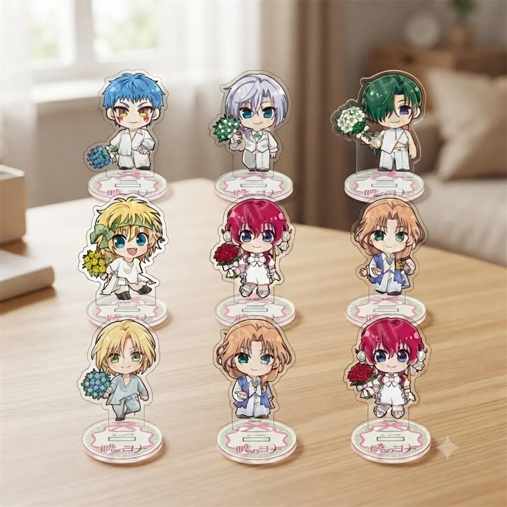 10CM HOT Charm Yona of the Dawn Anime Keychain Acrylic Stand Model Cosplay Characters Ornament Accesorios Goods Collection Gifts