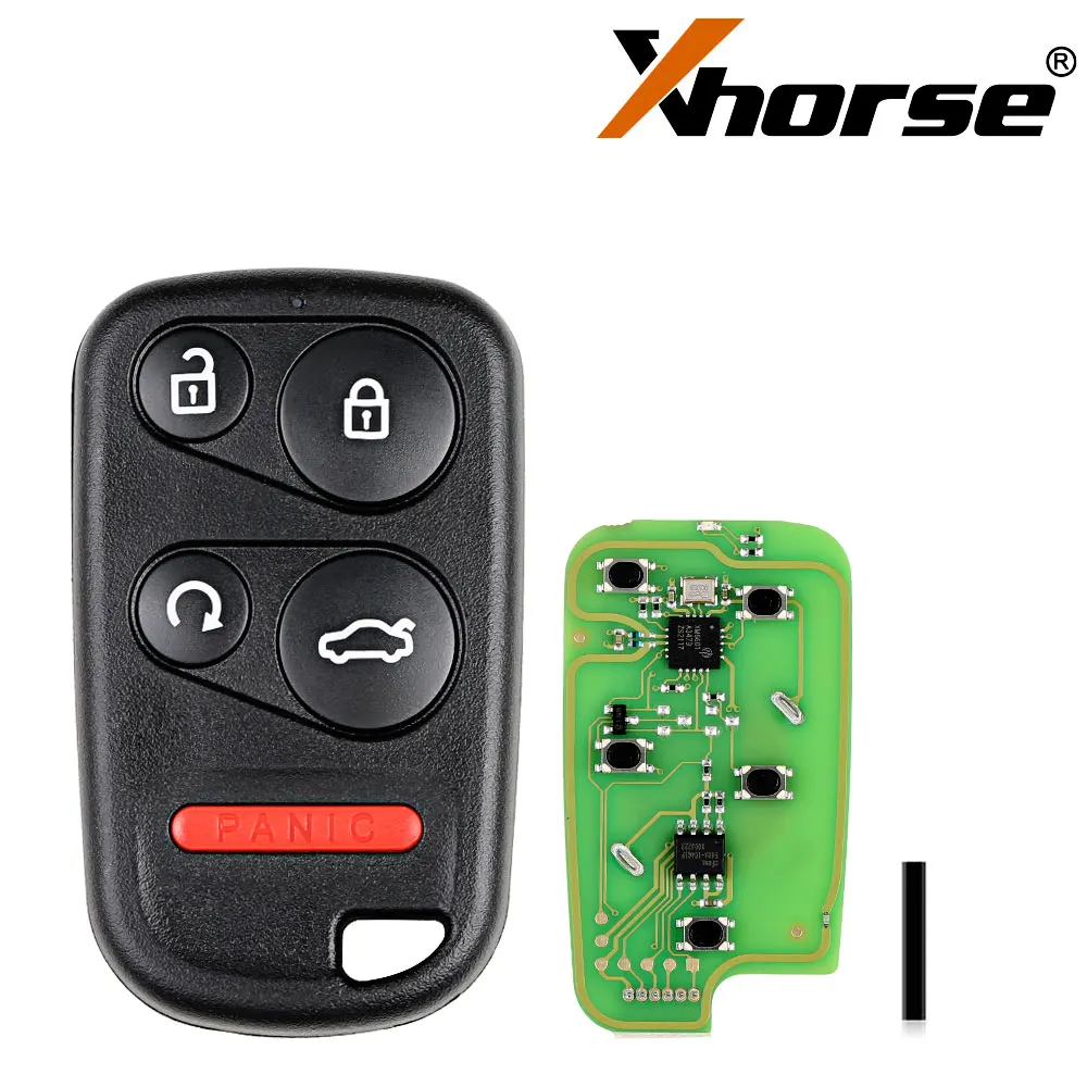 

XHORSE XKHO03EN Universal Remote Key Fob for VVDI Key Tool With Remote Start & Trunk Button 5pcs/lot