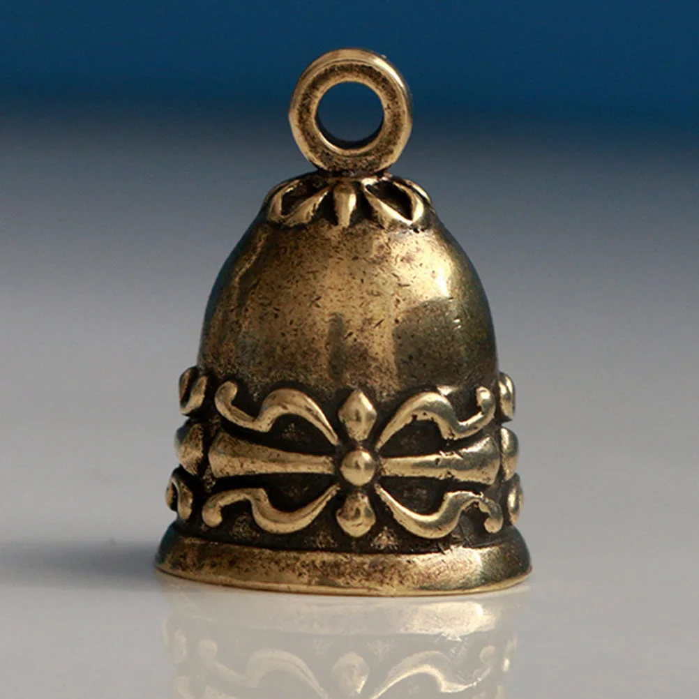 

2Pcs Finish Bell Pendant Charm DIY Copper Decorative Drop for Keychain Purse Hanging Accessory Bell Pendant Charm