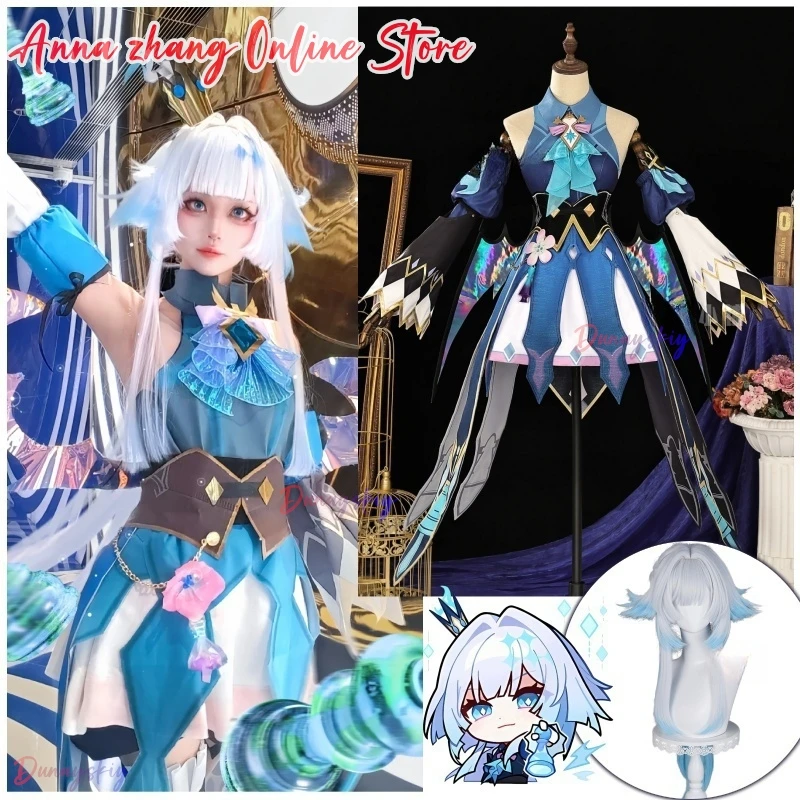 

Honkai Star Rail Cerydra Cosplay Costume Wig Dress Uniform Amphoreus Halloween Party for Women Girls Festival Cos Props