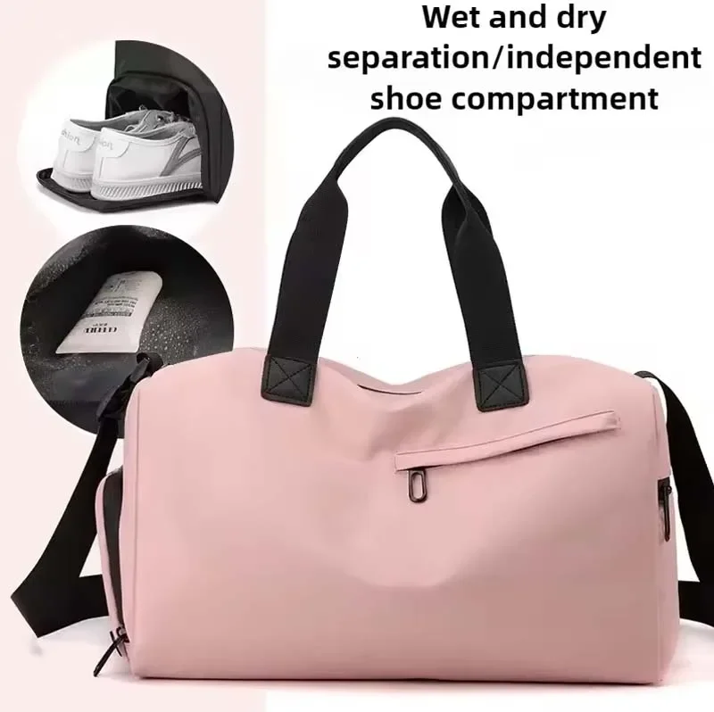 

Zipper Large-capacity Oxford Cloth Travel Bag Wet and Dry Separation Yoga Fitness Fitness Bags Backpack Luggage Handbag