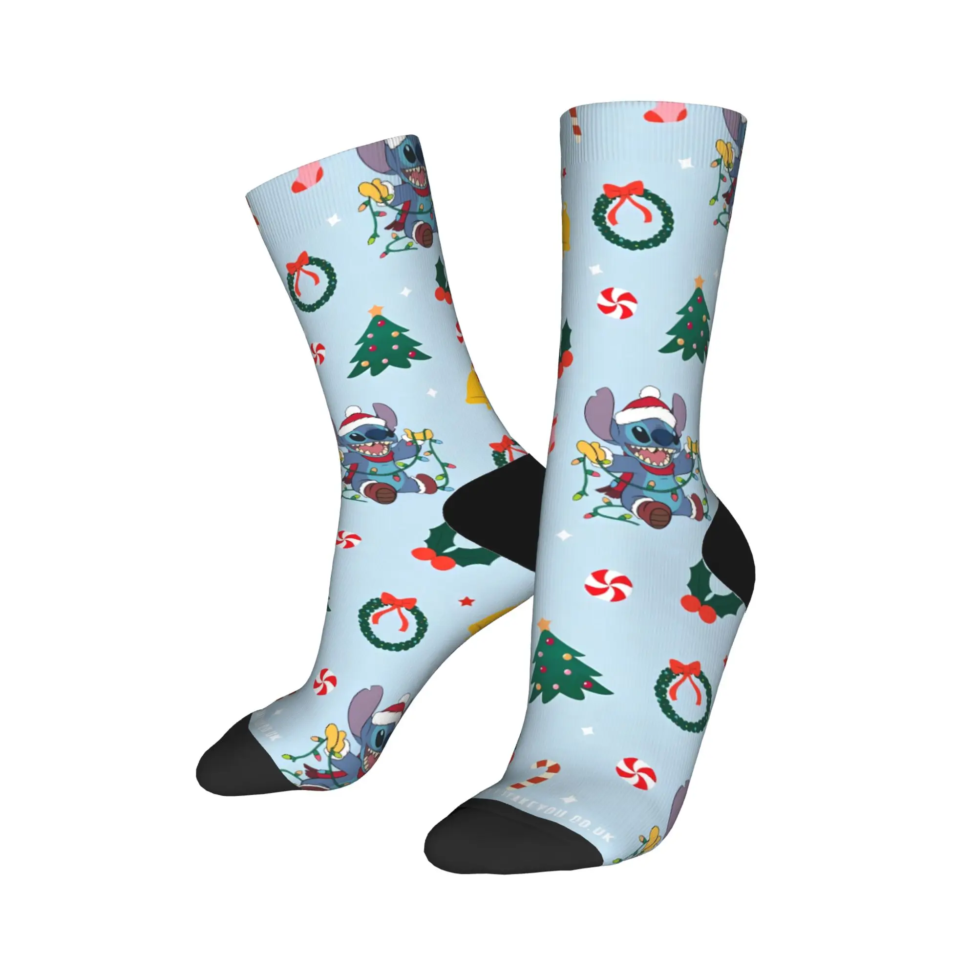 Adults Men Socks Stitch Christmas  Stockings Non Slip Quality Socks Autumn Fashion Graphic Running Socks