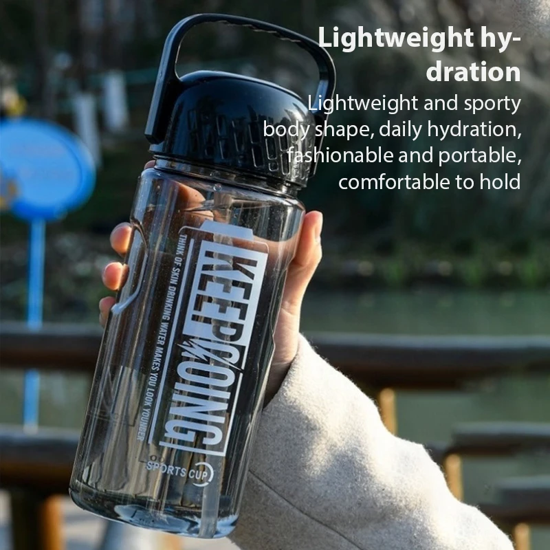 Outdoor Camping Sports Water Bottle Portable Large Capacity High-Temperature Resistant Durable To Fall Plastic Water Bottle