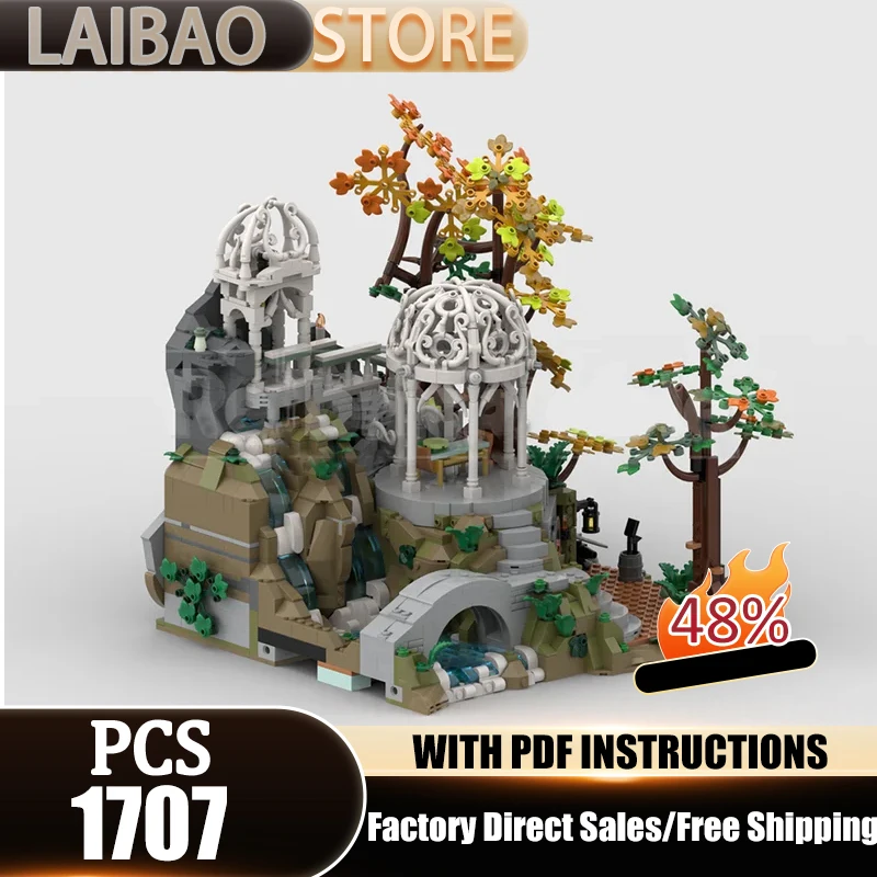 

Конструктор «Волшебные кольца» по мотивам фильма, модель «Швейцарские Альпы», технологичные кирпичики, DIY-набор для сборки, подарки для конструкторов