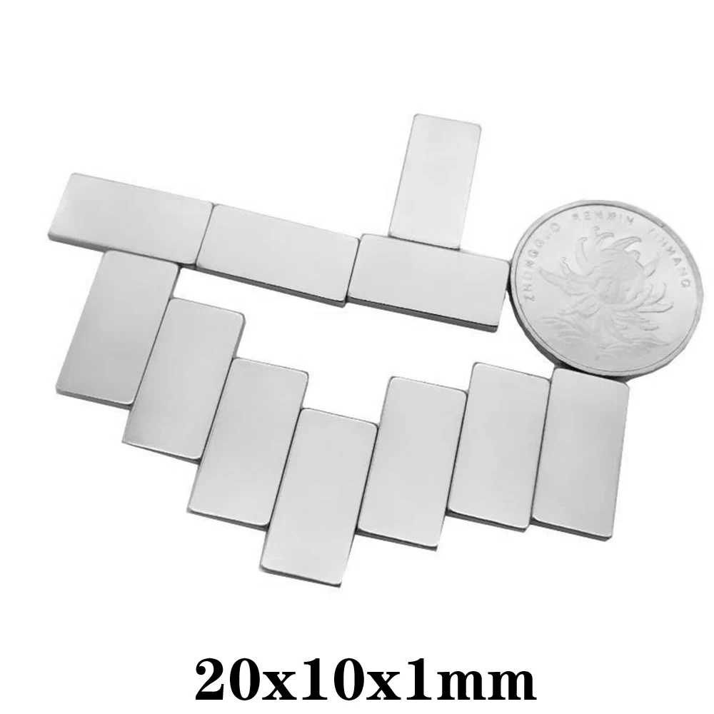 

20x10x1 мм квадратный сильный магнит 20x10x1 мм блок мощные магнитные магниты 20*10*1 для домашних холодильников, офисов DIY