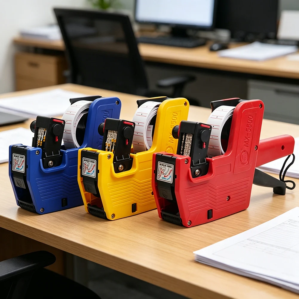 8 Digits Digital Tag Gun Handheld Price Label Gun,Tag Marker Machine Labeler Labeller Sticker For Retail Shop