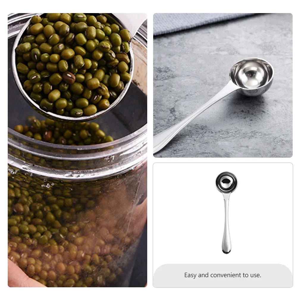 

High Quality Stainless Steel Measuring Spoon Coffee Bean Scooper Baking Supply Kitchen Measuring Tool
