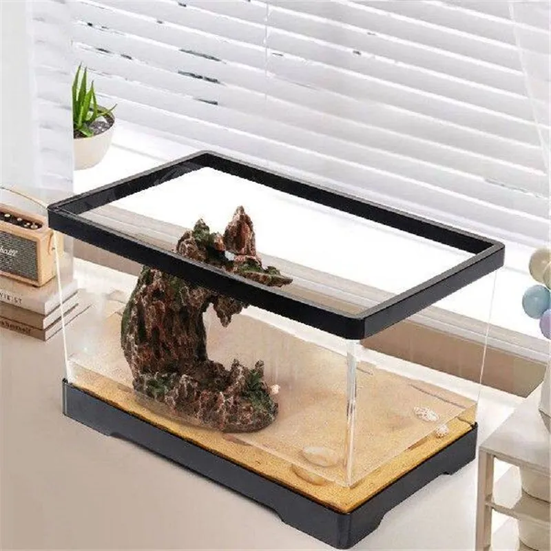Aquarium Fish Tank Rockery Decor Underwater Sand Waterfall Scenic View  Handbag Fashionable Accessory for Everyone