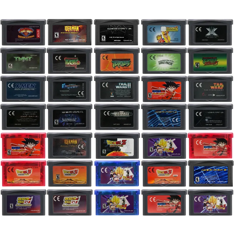 

GBA Game Cartridge 32 Bit Video Game Advanced Series for GBA NDS Console Card Ultimate Alliance Turtle Wars Ball