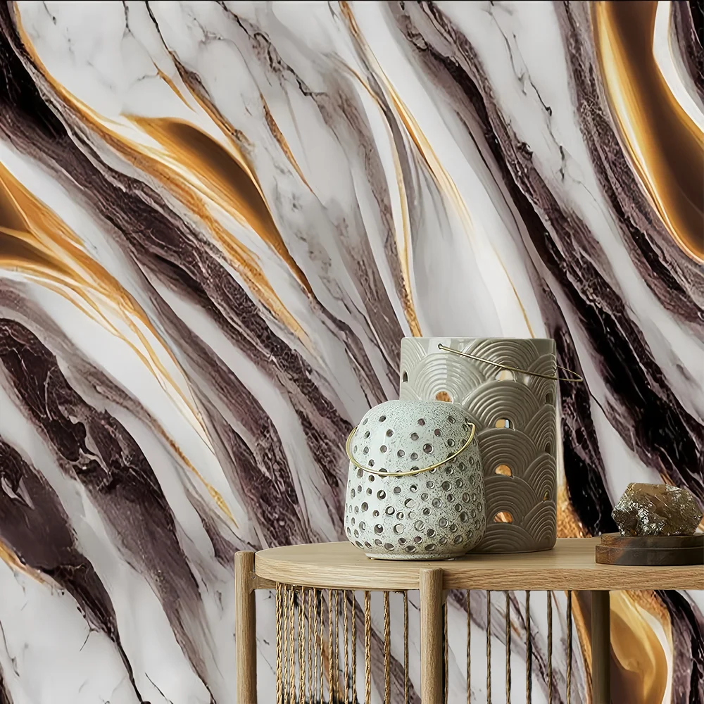 50cm Thick New Marble Decor Contact Paper Oil Proof Kitchen Stickers Self Adhesive Waterproof Removable Wallpaper for Bathroom view 6