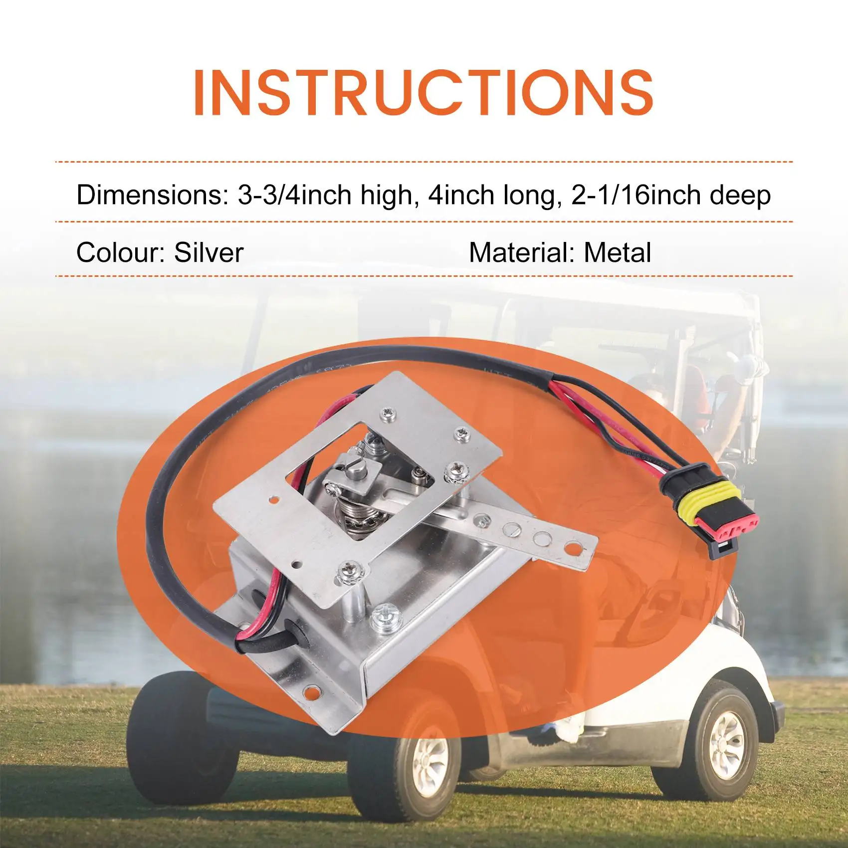 AY03-خنق PB-6 نوع 0-5K مع 3 أسلاك صغيرة EV PB-8 ل كورتيس PB 8 نوع عربة جولف الجهد