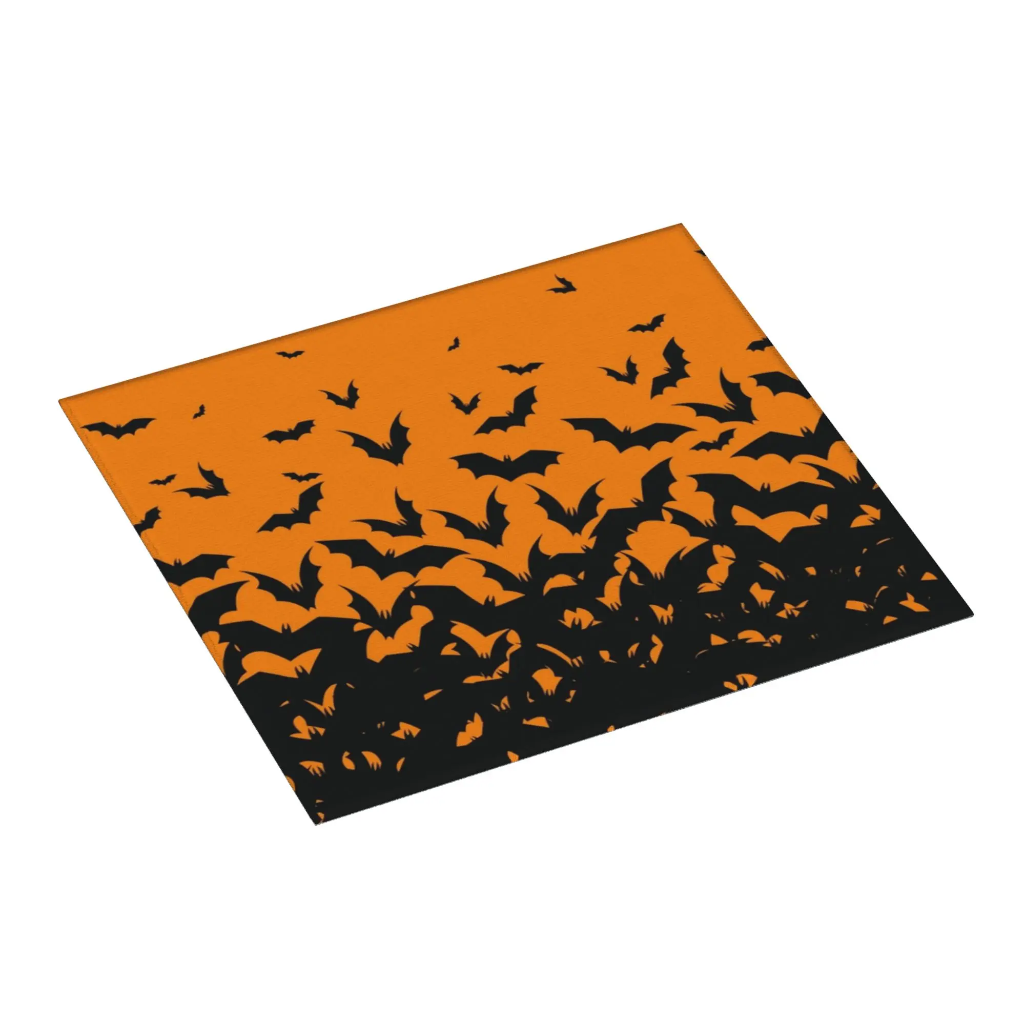 Bats Halloween Goth Occult Witch Non‑Slip Waterproof Absorbent Barware Tableware Oil Proof Reusable Drying Mat For Kitchen