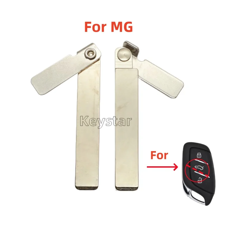 Keystar 5 szt. HU100 Ostrze kluczyka samochodowego Inteligentny pilot zdalnego sterowania Pusty klucz awaryjny bezkluczykowy do chińskich MG HS ZS MG5 MG6 Ostrze kluczyka bezkluczykowego