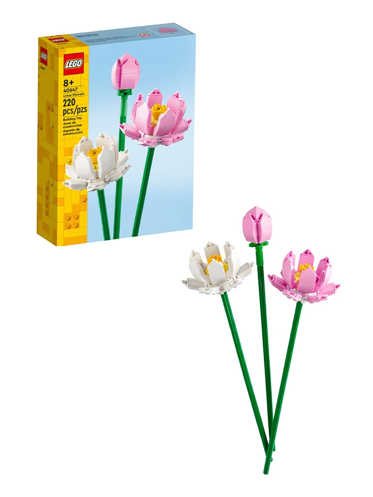 

LEGO 40647 Lotus Flower Building Blocks Educational Toy for Boys and Girls, Children's Gift, Tabletop Display