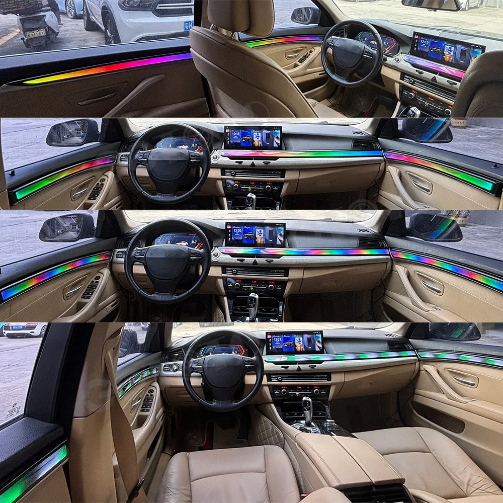 Lizpofly for BMW 5 Series F10 F18 2011-2017 Crystal Ambient Light Dashboard Atmosphere Interior Car Accessory FM RDS Radio​
