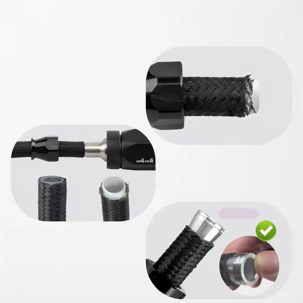 For For AN CNC Aluminum Hose Assembly Tool 4 In 1 Fuel Line Disconnect Wrench Fitting Separator Kit For Automotive Repair