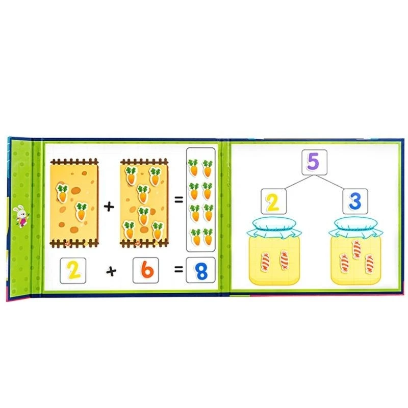 Rekenkundige leermiddelen leren Peuters Magnetisch boek Wetenschapsonderwijs Speelgoed 15UB