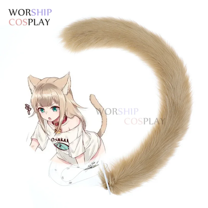 Osakana collana cosplay 40hara Kinako Cat Kitty cosplay Brown Ear Tail set orecchie di gatto animale cat Tail cosplay Prop