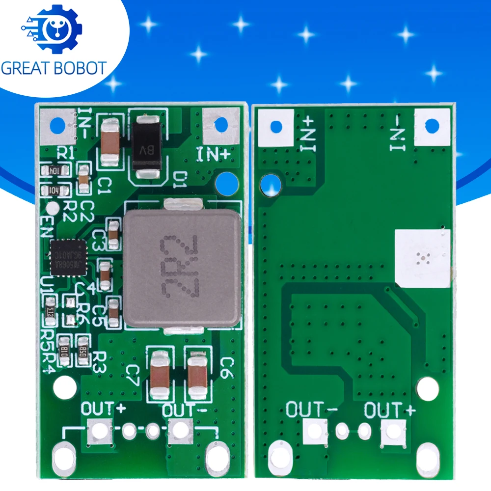 DC-DC Buck Converter Module 14-20V Input, 5V/12V/19V USB & Adjustable Voltage Output 3A/5A