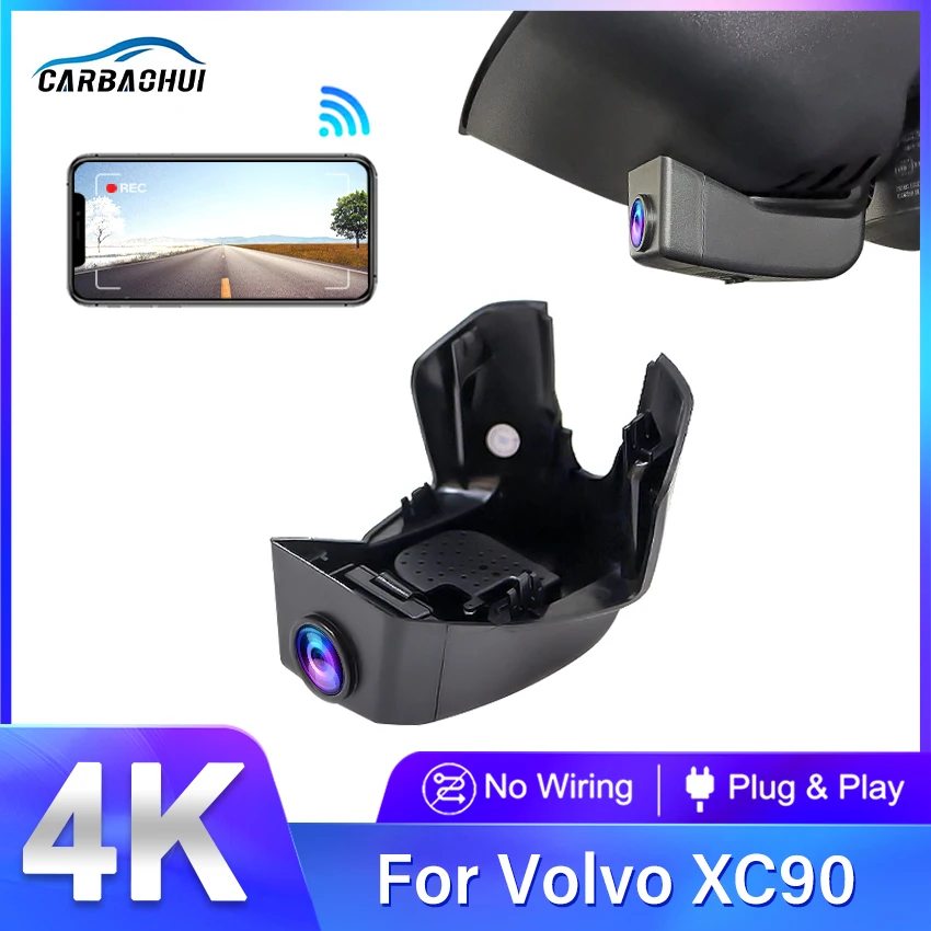 For Volvo XC90 2014 2015 2016 2017 2018 2019 2020 2021 2022 Plug and Play Hidden Wifi Car DVR Dash Cam Driving Recorder Cameras