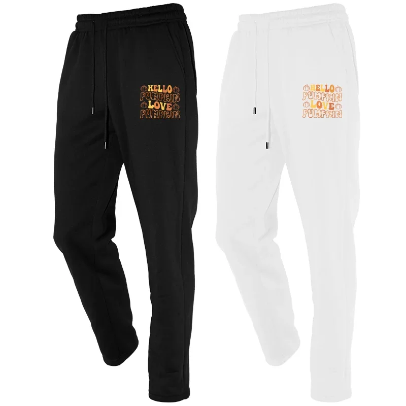 

Printed Fleece Men's Autumn Winter Fashion Drawstring Men's Sports Jogging Casual Sweatpants Trousers