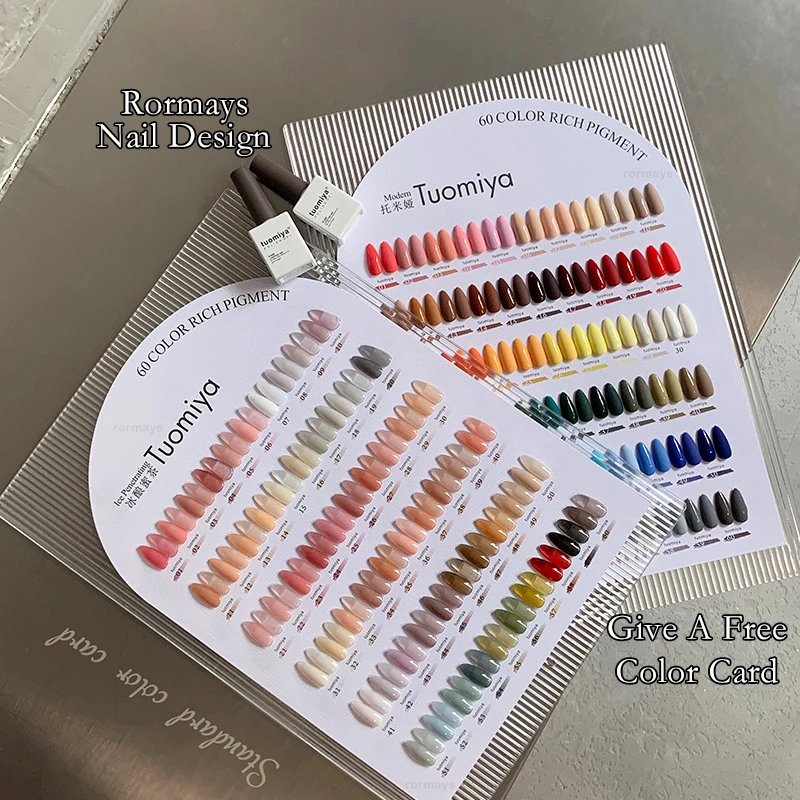 

Rormays Mixed Gel Nail Polish 60 Color Set 15ML Ice Penetrating Color Semi Permanent Varnish Mixed Nail Art Salon UV LED Factory