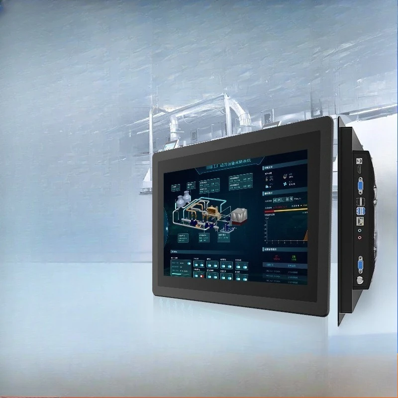 MES industrial control tablet swipe card scan code Android industrial touch all-in-one machine workstation dashboard display